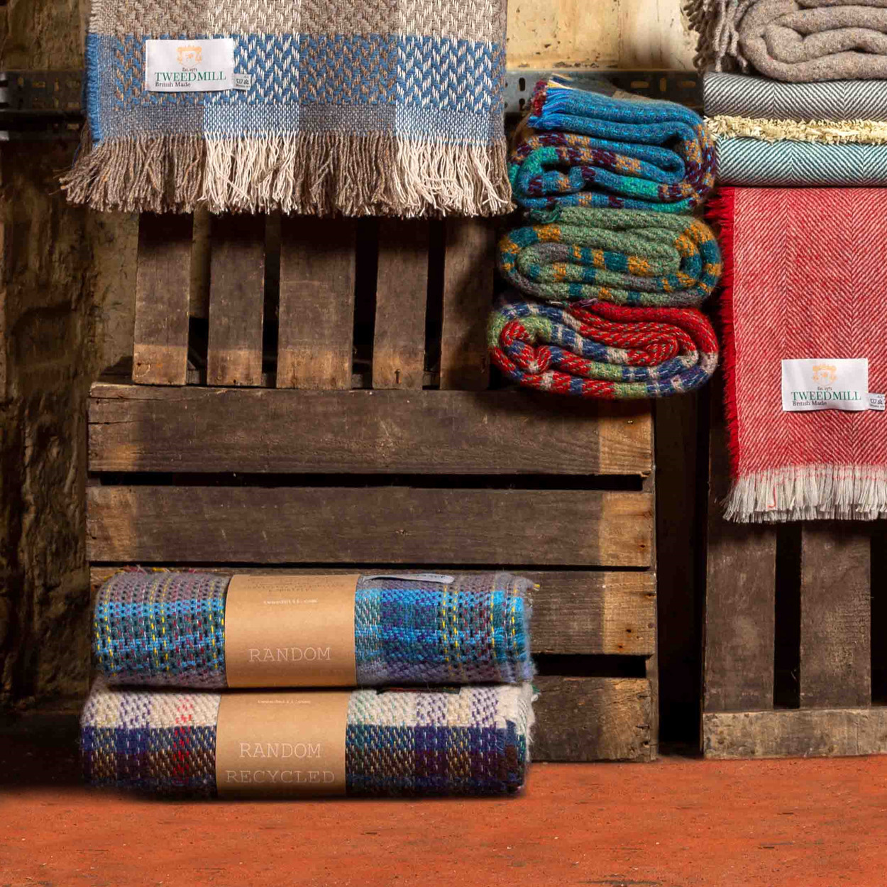 Tweedmill Random Recycled Rug Eco Gifts